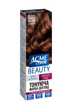 Уценка! Безаммиачная тонирующая краска для волос Acme Color Beauty 042 Каштановый, 50 мл