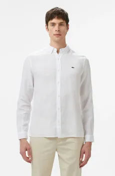 Мужская белая рубашка Белый 40 Lacoste CH5692T001
