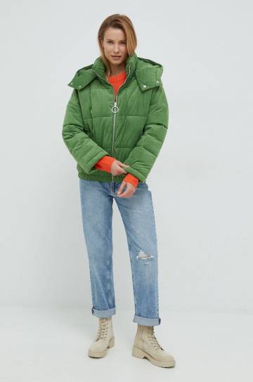 Куртка United Colors of Benetton женская цвет зелёный зимняя Куртка United Colors of Benetton женская цвет зелёный зимняя