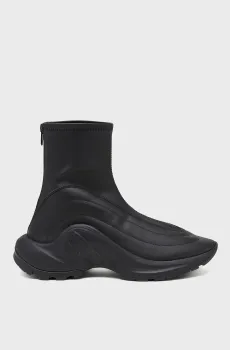 Черные хайтопы S-D-RUNNER BOOTIE X Черный 45 Diesel Y03549 PR003