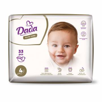 Подгузники Dada Elite Care Maxi размер 4 (7-18 кг), 33 шт Подгузники Dada Elite Care Maxi размер 4 (7-18 кг), 33 шт