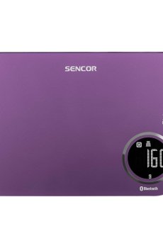 Весы кухонные Sencor Metallic Smart Bluetooth Kitchen Scale, фиолетовые (SKS7073VT)