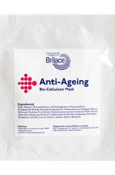 Антивозрастная биоцеллюлозная маска для лица Brilace Anti-Ageing Bio-Cellulose Mask, 1 шт