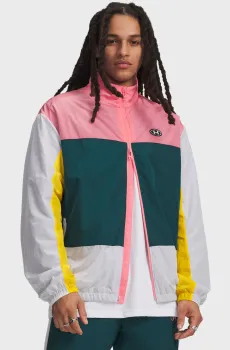 Мужская ветровка UA Icon Woven Track FZ-PNK Розовый XL Under Armour 6009436-600