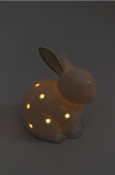 Великодня LED-лампа у формі зайця - білий
