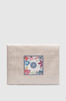 Бежевый набор из скатерти и салфеток TIZIANO из льна