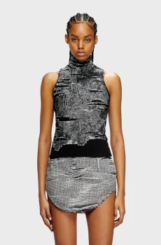 Женский черный топ M-ALMA Черный XS Diesel A19214 0AFBV