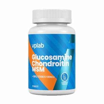 Глюкозамин, хондроитин и МСМ VPLab Glucosamine Chondroitin MSM, 90 таблеток Глюкозамин, хондроитин и МСМ VPLab Glucosamine Chondroitin MSM, 90 таблеток