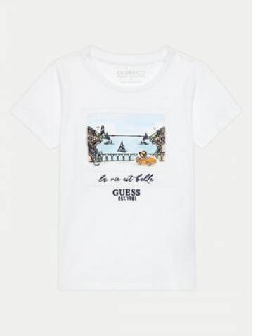 Guess Футболка N4GI16 K6XN4 Білий Regular Fit Guess Футболка N4GI16 K6XN4 Білий Regular Fit