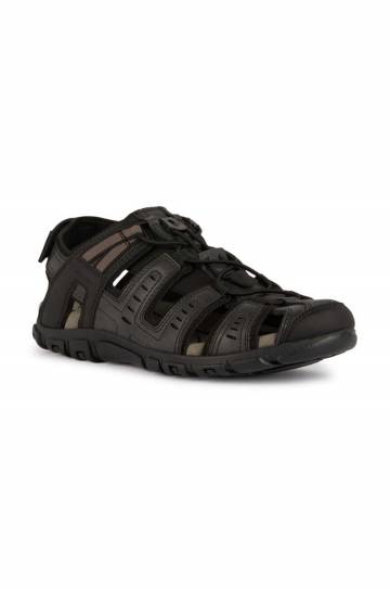 Сандалии Geox UOMO SANDAL STRADA мужские цвет чёрный U4524C 000ME C9999 Сандалии Geox UOMO SANDAL STRADA мужские цвет чёрный U4524C 000ME C9999