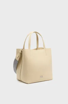 Женская бежевая кожаная сумка Бежевый ONESIZE Bimba Y Lola 251BBBJ4X.11139