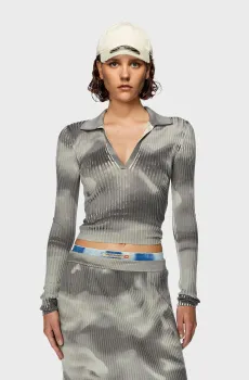 Женский серый шерстяной пуловер M-BRIANA MAGLIA Серый M Diesel A12401 0THAJ