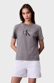 Женская серая футболка HERO SS CLASSIC Серый S Calvin Klein Jeans LV047B865G