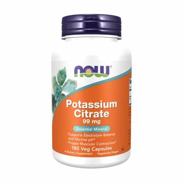 Калий цитрат NOW Foods Potassium Citrate 99 мг, 180 капсул Калий цитрат NOW Foods Potassium Citrate 99 мг, 180 капсул