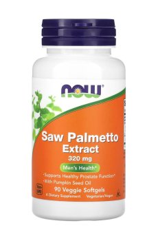 Экстракт пальмового дерева для мужчин NOW foods Saw Palmetto Extract 320 мг, 90 капсул