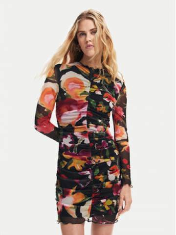 Desigual Повсякденна сукня Manila 24WWVK47 Чорний Slim Fit Desigual Повсякденна сукня Manila 24WWVK47 Чорний Slim Fit