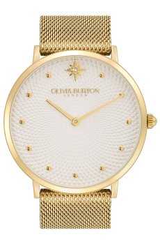 Olivia Burton Women Dial & Stainless Steel Bracelet Style Straps Analogue Watch 24000024