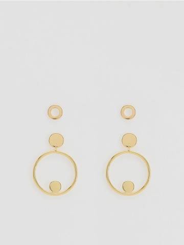 Reserved - Набір сережок - золотий - 312FD-GLD