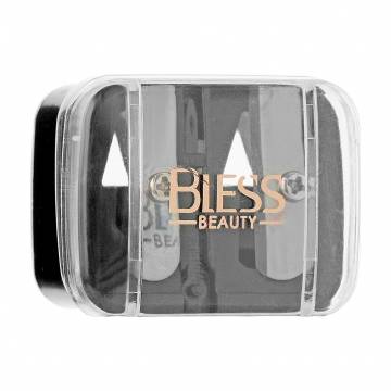 Точилка для косметических карандашей Bless Beauty двойная, черная Точилка для косметических карандашей Bless Beauty двойная, черная