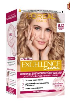 Крем-краска для волос LOreal Paris Excellence Creme с тройным уходом, 8.12 Мистический блонд, 192 мл