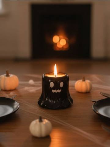 Ароматна свічка на Хелловін Pumpkin cream brule - чорний Ароматна свічка на Хелловін Pumpkin cream brule - чорний