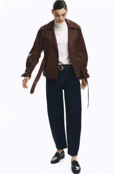 Reserved - Шкіряна куртка - золотисто-коричневий - 121IT-82X