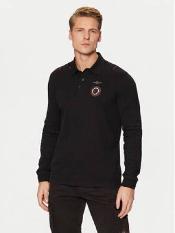 Aeronautica Militare Поло 242PO1810J564 Чорний Regular Fit Aeronautica Militare Поло 242PO1810J564 Чорний Regular Fit