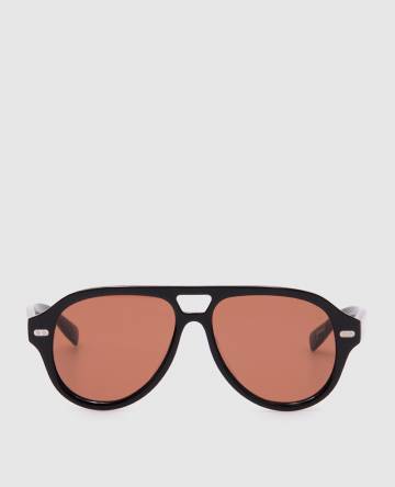 Черные солнцезащитные очки Paul с логотипом