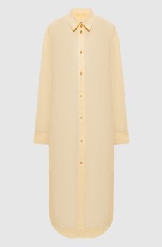 Желтое платье-рубашка Gloria