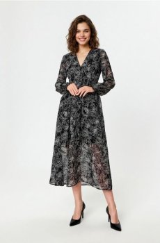 Мідісукня з квітковим принтом - різнобарвний