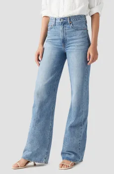 Женские голубые джинсы Ribcage Голубой 26-34 Levi’s® A6081;0020