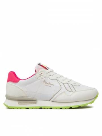 Pepe Jeans Снікерcи Brit Neon W PLS40011 Білий Pepe Jeans Снікерcи Brit Neon W PLS40011 Білий