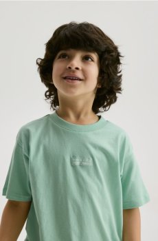 Reserved - Бавовняна футболка - світло-зелений - 020IT-70X