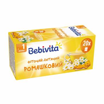 Детский фиточай Bebivita Ромашковый, с 1 месяца, 20*1.5 г Детский фиточай Bebivita Ромашковый, с 1 месяца, 20*1.5 г