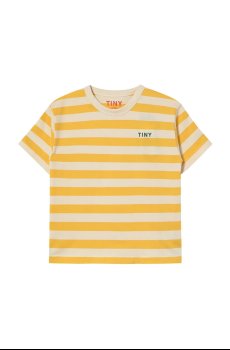 Детская хлопковая футболка Tinycottons STRIPES TEE