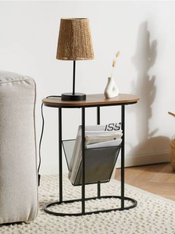 Журнальний стелаж - чорний