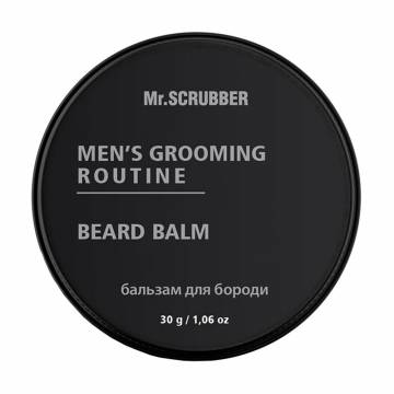 Натуральный бальзам для бороды Mr.Scrubber Mens Grooming Routine Beard Balm, 30 г
