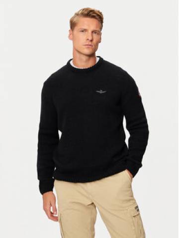 Aeronautica Militare Светр 242MA1530L546 Чорний Regular Fit Aeronautica Militare Светр 242MA1530L546 Чорний Regular Fit