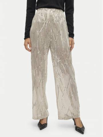 Vero Moda Штани з тканини Ellen 10319016 Бежевий Straight Fit Vero Moda Штани з тканини Ellen 10319016 Бежевий Straight Fit