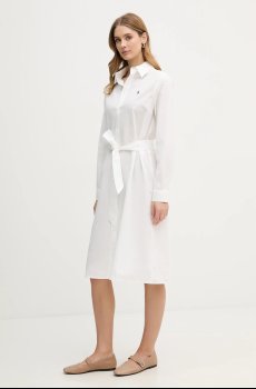 Платье с добавлением льна Polo Ralph Lauren