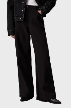 Женские черные брюки RELAXED FLANNEL Черный 26 Calvin Klein Jeans J20J224964