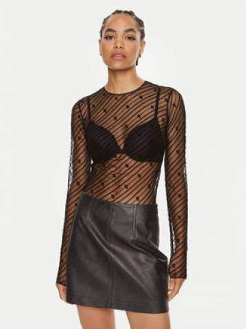 Elisabetta Franchi Боді BO-004-46E2 Чорний Regular Fit Elisabetta Franchi Боді BO-004-46E2 Чорний Regular Fit