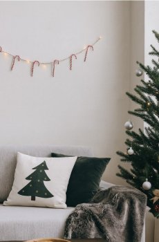 LED гірлянда з різдвяним мотивом - червоний