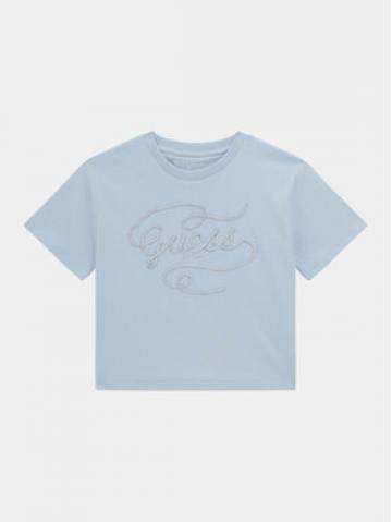 Guess Футболка J4RI18 K8HM4 Блакитний Regular Fit Guess Футболка J4RI18 K8HM4 Блакитний Regular Fit
