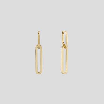 Серебряные серьги с позолотой Minimal ВС-491з Серебряные серьги с позолотой Minimal ВС-491з