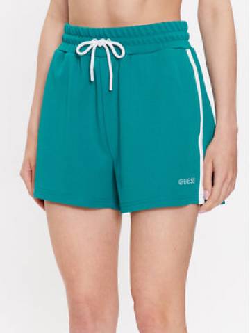 Guess Спортивні шорти Signature V3GD00 KBO62 Зелений Loose Fit Guess Спортивні шорти Signature V3GD00 KBO62 Зелений Loose Fit