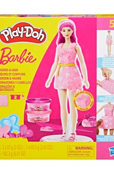 Детский набор для творчества Play-Doh Barbie Hearts And Hair Doll Set, от 5 лет (G1357)