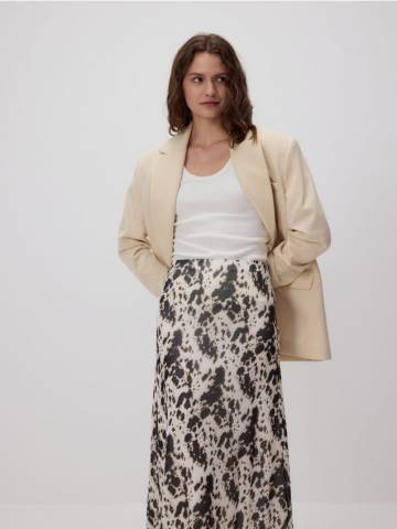 Reserved - Юбка макси с узором - різнобарвний - 9244H-MLC