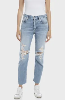 Женские голубые джинсы MAIJKE STRAIGHT Голубой 25-28 Replay WB461A.000.691 473