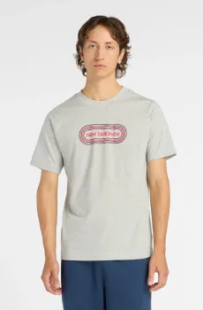 Мужская серая футболка NB Track Серый XL New Balance MT61C48BAG